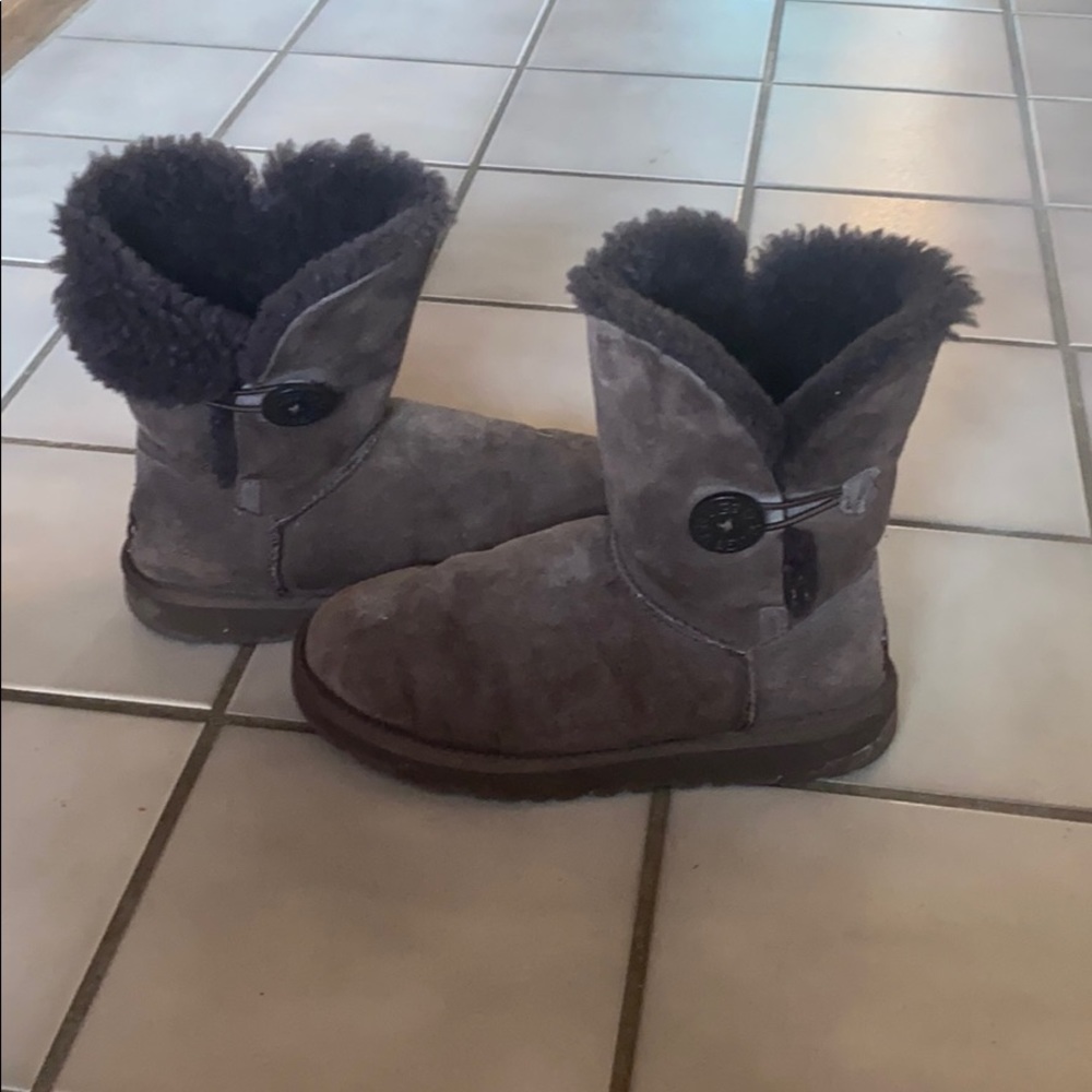 Brown button Uggs